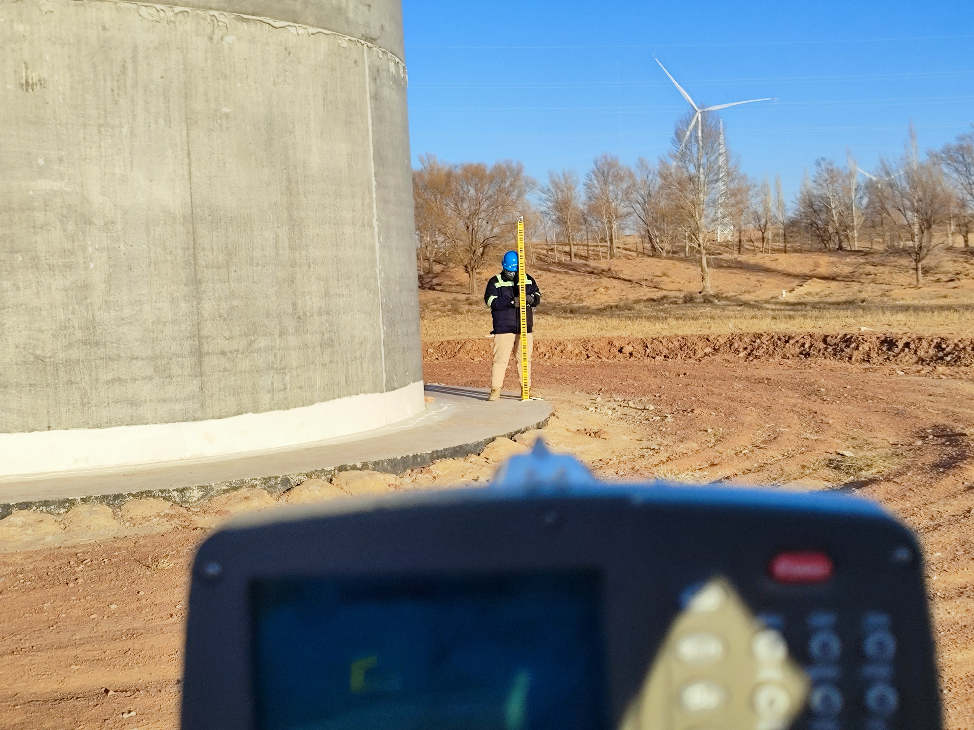 风电场风机沉降观测及垂直度检测